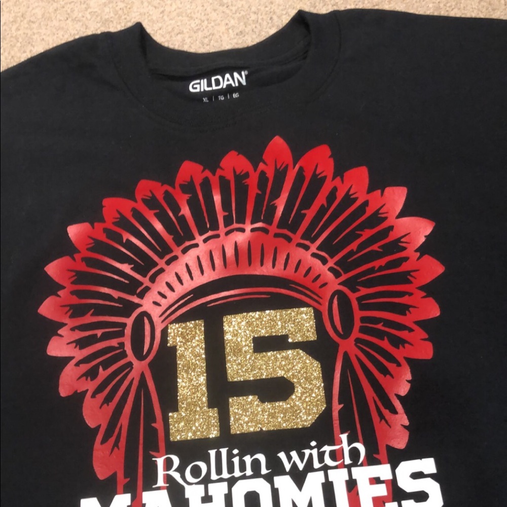 Mahomes t shirt. Any size.